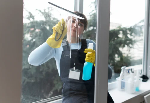 Nettoyage de vitres intérieures et extérieures à Vallègue